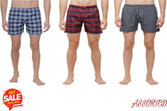 Fidato Men's Checkered Boxer Pack Of 3