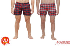 Fidato Men's Checkered Boxer Pack Of 2