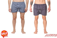 Fidato Men's Checkered Boxer Pack Of 2