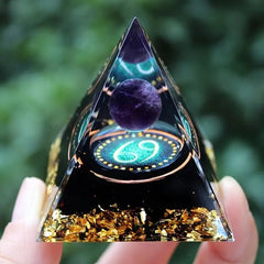 Powerful Chakra Orgone Pyramid for Reiki Healing and Energy Balance