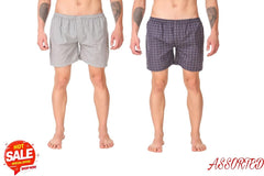 Fidato Men's Checkered Boxer Pack Of 2